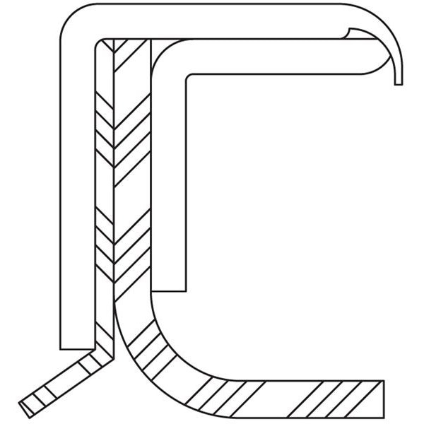 National Oil Seals & Bearings CRANKSHAFT REAR SEAL-6 CYL CHE CAR RD 86 5274 - main